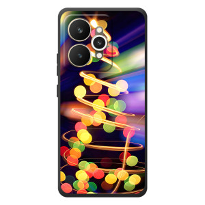Чехол Новогодняя Елка на Realme 15 (Гирлянды)