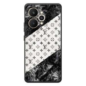 Чехол Стиль Louis Vuitton на Realme 15 – LV на белом