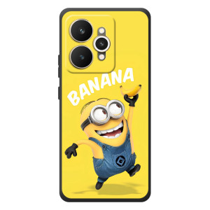 Мультяшный принт на Чехол для Реалми 15 (Banana)