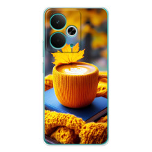 Чехол с уникальным дизайном «Осень с кофе» для RealMe 15 – Кофе с жёлтым