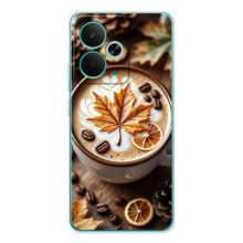 Чехол с уникальным дизайном «Осень с кофе» для RealMe 15 – Пряный кофе