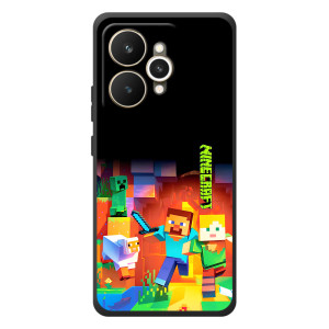 Чехлы для Realme 15 (Персонажи Майн Крафт) – Герой Майнкрафт