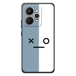 Чохли (ТПУ) (смішні стікери) для Realme 15 – Сіро-білий