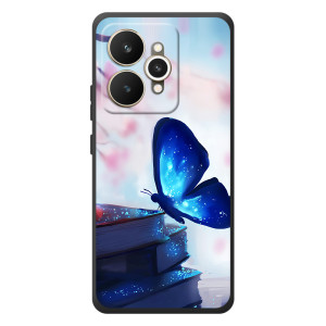 Силіконовий бампер з картинкою звірів для Realme 15 – Метелик синій