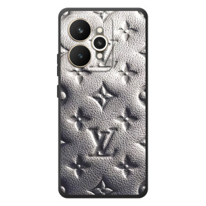 Текстурный Чехол Louis Vuitton для Реалми 15 (Бежевый ЛВ)