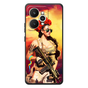 ЗСУ Чехлы (TPU) для Realme 15 (Женщина солдат)