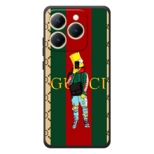 Брендновые Чехлы для RealMe 15T - (PREMIUMPrint) (Барт ГУЧЧИ)