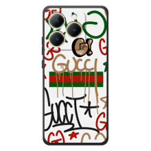 Брендновые Чехлы для RealMe 15T - (PREMIUMPrint) (Стиль GUUCI)