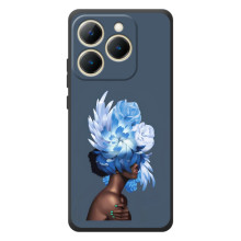 Чехлы (ART) Цветы на RealMe 15T (VPrint) – Цветы на голове