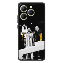 Чехлы для RealMe 15T (Leo чемпион) (AlphaPrint) – Месси в накидке