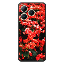 Чехлы с Цветами для RealMe 15T (VPrint) (Цветы красные)
