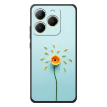 Чехлы с Цветами для RealMe 15T (VPrint) (Желтый цветок)