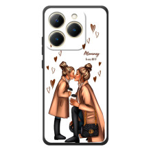 Чехол с печатью для RealMe 15T - (Мама с ребенком) (AlphaPrint) (Дочка и мама)