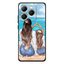 Чехол с печатью для RealMe 15T - (Мама с ребенком) (AlphaPrint) (Мама с доченькой)