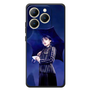 Чехлы с принтом Уэнсдей на RealMe 15T – Уэнсдей с зонтом