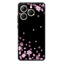 Чехол для Реалми 15Т - с принтом (Дизайнерские) (AlphaPrint) (Цветочки маленькие)