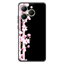 Чехол для Реалми 15Т - с принтом (Дизайнерские) (AlphaPrint) (Цветочки)
