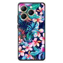Чехол для Реалми 15Т - с принтом (Дизайнерские) (AlphaPrint) (Красочные цветы)