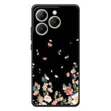 Чехол для Реалми 15Т - с принтом (Дизайнерские) (AlphaPrint) (Маленькие цветы)