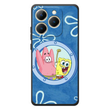 Чехол Губка Боб для Реалми 15Т (В иллюминаторе)