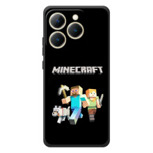 Чехол Майнкрафт на RealMe 15T (AlphaPrint) Minecraft (герои Minecraft)