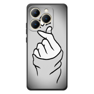 Чохол з принтом для RealMe 15T (AlphaPrint - Знак сердечка)