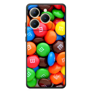 Чехол с изображением  вкусной еды для RealMe 15T – Разноцветные M&M'S