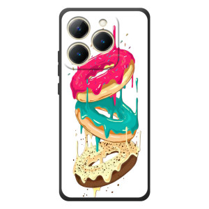 Чехол с изображением  вкусной еды для RealMe 15T – Сочные пончики