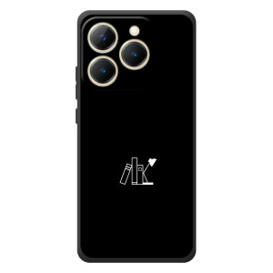 Чехол с картинками на черном фоне для RealMe 15T – Книжки