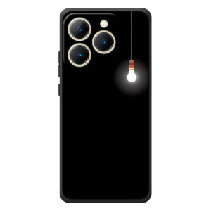 Чехол с картинками на черном фоне для RealMe 15T – Лампочка