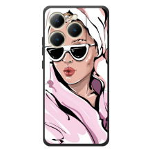 Чохол з картинкою Модні Дівчата RealMe 15T (Дівчина в халаті)