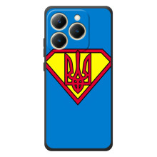Чохол з картинкою (Патріотичний ГЕРБ) на RealMe 15T – Герб - супер герой