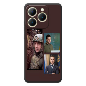 Чехол для RealMe 15T (AlphaPrint - с принтом Зеленского)
