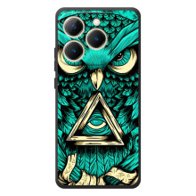 Чехол с птицами на RealMe 15T (VPrint) – Сова с глазом