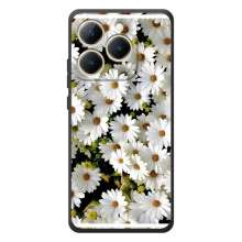 Чохол з ромашками на RealMe 15T – Рамка в ромашках