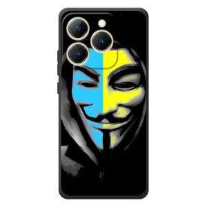 Чохол з Українською символікою на РеалМі 15Т – Анонімус  патріот