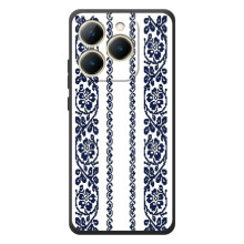 Силіконовый Чохол на RealMe 15T з картинкой Вишиванки (Синя вишиванка)
