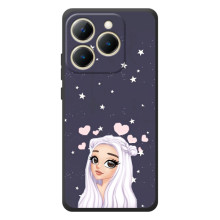 Чохол Стильні дівчата на RealMe 15T (Дівчина та серця)