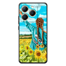 Чохол Стильні дівчата на RealMe 15T (Дівчина на полі)