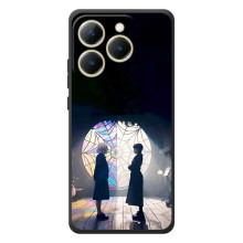 Чехлы Венсдей на RealMe 15T Уэнсдей (AlphaPrint) – Уэнздей и Инид