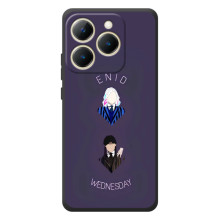 Чехлы Венсдей на RealMe 15T Уэнсдей (AlphaPrint) – Уэнздей и подруга