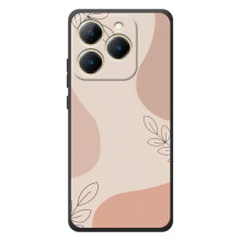 Чохол квітковий дизайн для RealMe 15T (Кориневий фон)