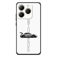 Чохол з авто Порше для RealMe 15T – білий порше
