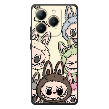 Чехол с Лабубу на RealMe 15T (Коллаж Лабубу)