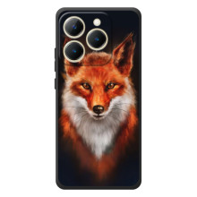 Чохол з принтом лисички РеаlMe 15T – Лисиця на чорному