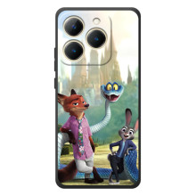 Чехол Зоотрополіс на RealMe 15T – Ник Джуди и змея