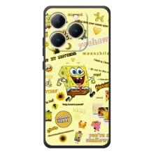 Силіконовий чохол Спанч Боб на РеалМі 15Т (Спанч Боб біжить)