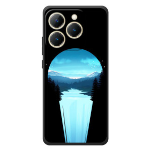 Летний Чехол на RealMe 15T – Синий Водопад