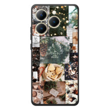 Рождественские, Праздничные Чехлы для Реалми 15Т (Рождественский коллаж)