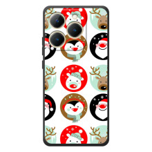 Силіконовий бампер на різдво для RealMe 15T – Різдвяний принт
